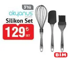 OKYANUS HOME SİLİKON SET 3'LÜ FIRÇA/SPATULA/ÇIRPICI